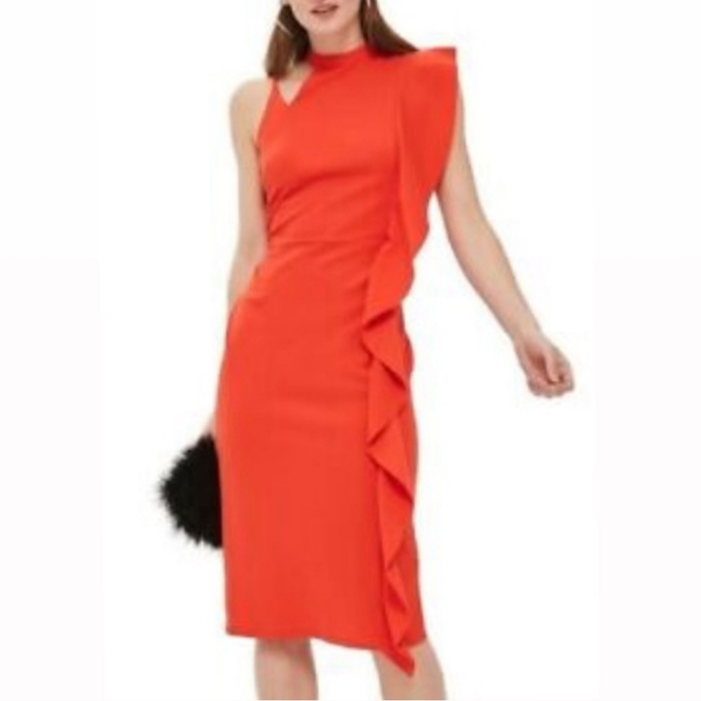 Topshop Scarlet Red dress Size 4